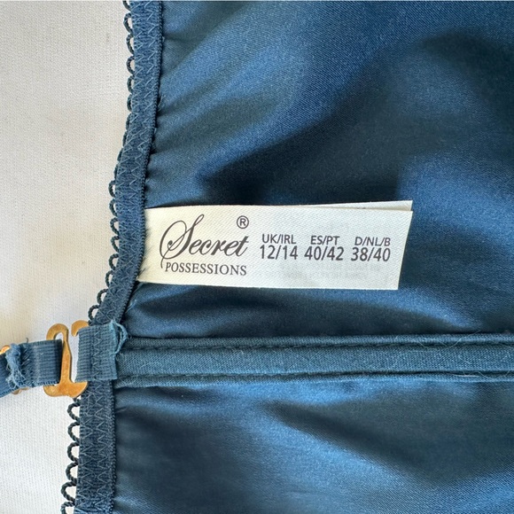 Blue vintage corset M - Picture 2 of 4